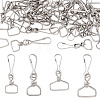 32Pcs 4 Styles Iron Swivel Clasps IFIN-TA0001-79-1