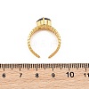 304 Stainless Steel & Cubic Zirconia Cuff Open Rings for Women RJEW-G376-01G-02-3