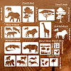 16Pcs 16 Styles Animal PET Hollow Out Drawing Painting Stencils DIY-WH0394-0114-2