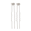 Brass Hair Fork Findings KK-H298-02B-1