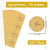 Self Adhesive Gold Foil Embossed Stickers DIY-WH0575-064-2