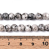 Dyed Natural White Jade Beads Strands G-T139-6mm-60-25-5