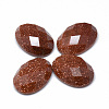 Synthetic Goldstone Cabochons G-T073-16L-1