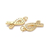 Brass Micro Pave Clear Cubic Zirconia Pendants X-ZIRC-L100-119G-3