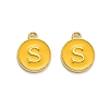 Golden Plated Alloy Enamel Charms X-ENAM-Q437-13S-1