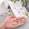 9Pcs 9 Style Brass Micro Pave Cubic Zirconia European Beads ZIRC-PJ0001-05-5