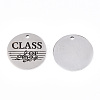 Non-Tarnish 201 Stainless Steel Pendants STAS-T064-38P-23-1