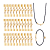 30Pcs 304 Stainless Steel Lobster Claw Clasps with Cord Ends STAS-PH0007-10G-6