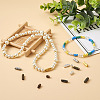 120Sets 6 Styles Column Brass Screw Clasps KK-KS0001-22-7