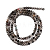 Natural Black Rutilated Quartz Beads Strands G-RM250104-C4-5