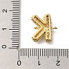 Brass Micro Pave Cubic Zirconia Links KK-I717-04K-3