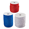 3 Rolls 3 Colors Polyester Braided Cord OCOR-PH0006-31C-1