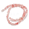 Cherry Quartz Glass Bead Strands G-F465-55-3