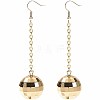 Non-Tarnish Stainless Steel Mirror Ball Earrings for Women FJ2420-2-1