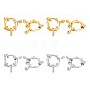 Unicraftale 8Pcs 2 Colors 304 Stainless Steel Spring Ring Clasps STAS-UN0053-82-1