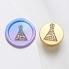 Wax Seal Brass Stamp Head LS-AJEW-G056-01G-1