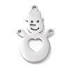 Christmas Theme Anti-Tarnish 304 Stainless Steel Pendants LS-STAS-R003-04P-01-1