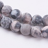 Natural Pink Zebra Jasper Beads Strands X-G-J376-46F-6mm-3