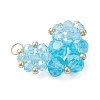 Glass Pendantns PALLOY-MZ01145-02-3