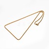 304 Stainless Steel Box Chain Necklaces X-NJEW-E026-11G-2
