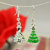 Fashion Earrings for Christmas EJEW-JE00368-03-2