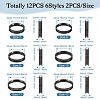  12Pcs 6 Size 201 Stainless Steel Grooved Finger Ring Settings RJEW-TA0001-06EB-11