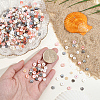 4 Strands 4 Colors Natural Shell Beads Strands SSHEL-PA0001-04-3