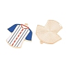 Sport Alloy Enamel Pendants ENAM-C035-01G-2