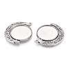 Non-Tarnish 304 Stainless Steel Rotatable Pendant Cabochon Settings STAS-N114-01P-2