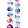 500 Paste  Paper Self-Adhesive Heart Stickers AJEW-S085-02B-2