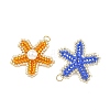 MIYUKI Glass Seed Beaded & Shell Pearl Pendants PALLOY-MZ01378-2