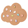 Cloud Wall Mounted Brooch Jewelry Display Cork Tray AJEW-WH0433-01H-1
