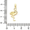 Brass Micro Pave Black Cubic Zirconia Pendants CU-CBA2554-06G-02-3