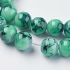 Spray Painted Glass Beads Strands X-GLAD-S075-4mm-32-2