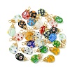  Elit 30Pcs Handmade Millefiori Glass Pendants FIND-PH0007-94-1