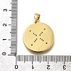 Brass Micro Pave Cubic Zirconia Pendants KK-P295-10G-3