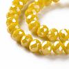 Electroplate Glass Beads Strands EGLA-A034-P6mm-A07-2