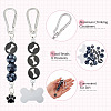 DIY Paw Print Keychain Making Kits DIY-TA0013-74-4