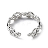 Brass Open Cuff Rings for Women RJEW-G296-01P-3