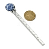 Round Tibetan Style Retro Alloy Bookmark Rulers AJEW-JK00266-3