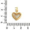 Brass Micro Pave Cubic Zirconia European Dangle Charms KK-K408-55G-4