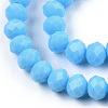 Opaque Solid Color Glass Beads Strands EGLA-A034-P6mm-D23-2