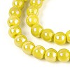 Electroplate Opaque Glass Beads Strands GLAA-T032-P6mm-AB16-3