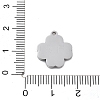 304 Stainless Steel Rhinstones Pendants STAS-I327-16P-3