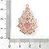 Brass Cat Eye Pendants KK-R224-16F-G-3