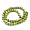 Dyed Natural Dolomite Beads Strands G-D337-8mm-D04-3
