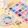 600Pcs 24 Colors Opaque Acrylic Beads MACR-CJ0001-16-4