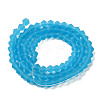 Imitate Austrian Crystal Frosted Glass Beads Strands LS-EGLA-A039-T6mm-MD19-2
