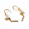 Golden Color Brass Leverback Earring Findings X-EC561-G-2