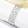 304 Stainless Steel Hinged Bangles with Polymer Clay Rhinestones for Women BJEW-Z080-04P-3